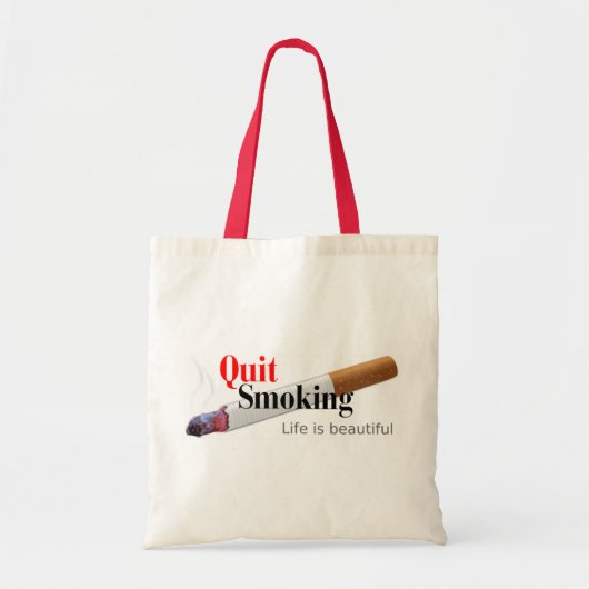 Stoppen met roken tote bag (Voorkant)