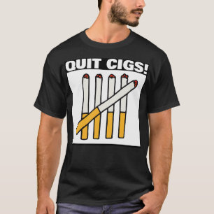 stoppen met sigaretten niet roken t-shirt