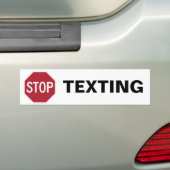 Stoppen met sms-Bumpersticker Bumpersticker (Op auto)