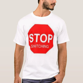 stoppen met snitsen t-shirt