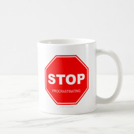 Stoppen met uitstellen - Mok
