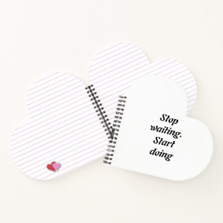 Stoppen met wachten Begin met doen - Vet Motivatie Notitieboek