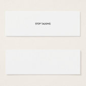 STOPPEN MINI VISITEKAARTJES (Voorkant /achterkant)