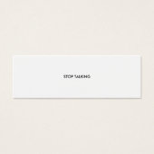 STOPPEN MINI VISITEKAARTJES (Voorkant)