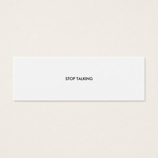 STOPPEN MINI VISITEKAARTJES (Voorkant)