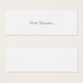 STOPPEN MINI VISITEKAARTJES (Voorkant /achterkant)