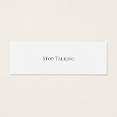 STOPPEN MINI VISITEKAARTJES (Voorkant)