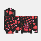 Stoppen Natte roze lippen met "Kiss Me" Tekst Bedankdoosjes (Uitgevouwen)