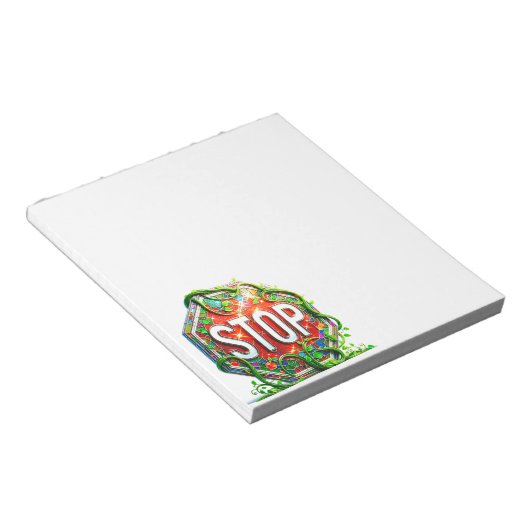 Stoppen Notitieblok (Schuin)