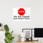 Stoppen Poster (Thuiskantoor)