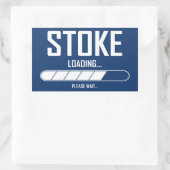 Stoppen Rechthoekige Sticker (Tas)