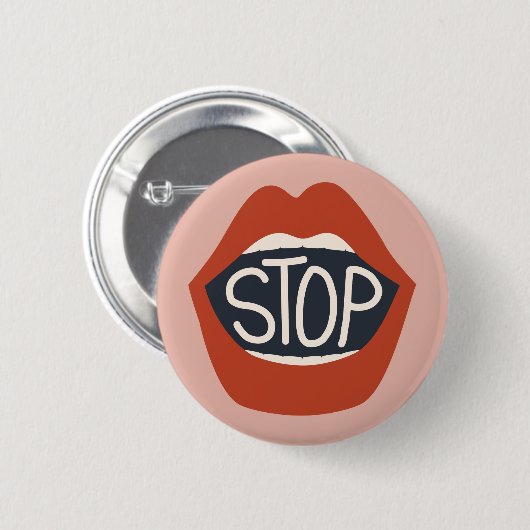 Stoppen Ronde Button 5,7 Cm (Voorkant /achterkant)