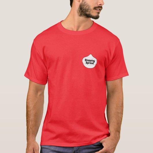 Stoppen Spread Pocket Mask T-shirt (Voorkant)