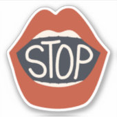 Stoppen Sticker (Voorkant)