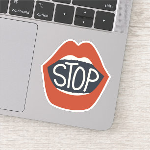 Stoppen Sticker