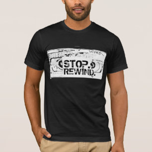 Stoppen, terugspoelen, horloge t-shirt