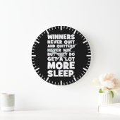 Stoppers winnen nooit, maar ze krijgen meer slaap  grote klok (Huis)