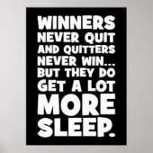 Stoppers winnen nooit, maar ze krijgen meer slaap poster (Voorkant)