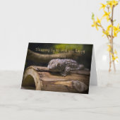 Stopping by, Birthday wishes Card Kaart (Gele Bloem)