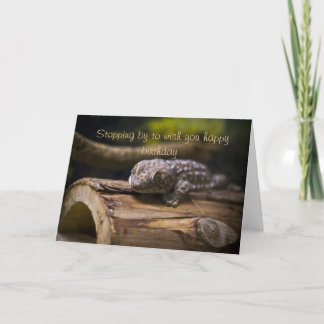 Stopping by, Birthday wishes Card Kaart