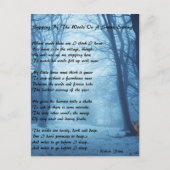 Stopping By The Woods by: Robert Frost Briefkaart (Voorkant)