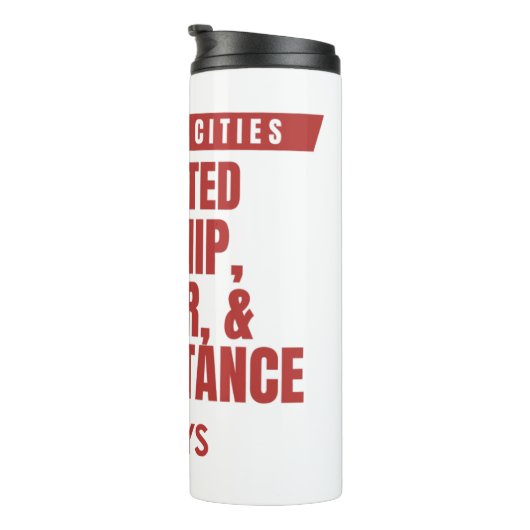 Stopping Cities Design #2 Thermosbeker (Geroteerd rechts)