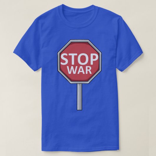 StopSign Wars Conflicten Militair T-shirt (Design voorkant)