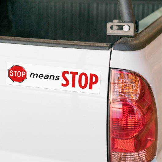 Stopstand II Bumpersticker (Op Truck)