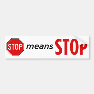 Stopstand II Bumpersticker