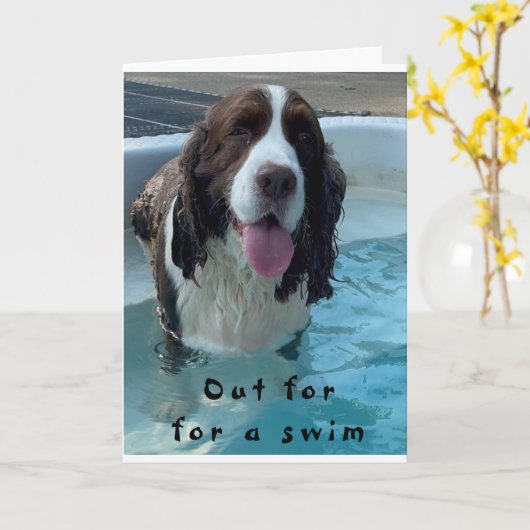 STOPTE MIJN SWIM OM TE ZEGGEN "HAPPY 18th BIRTHDAY Kaart (Gele Bloem)