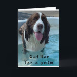 STOPTE MIJN SWIM OM TE ZEGGEN "HAPPY 18th BIRTHDAY Kaart<br><div class="desc">HEEFT HIJ OF ZIJ VAN HONDEN... 18? HIER BEN JE ZO VEEL DANK VOOR EEN VAN MIJN 8 STOPPEN HIER BIJ ZAZZLE. HEB EEN "GROTE DAG" *VERANDERING VAN DE LEEFTIJD IN SECONDEN*</div>
