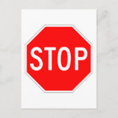  stopteken briefkaart (Voorkant)