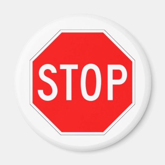 Stopteken - Highway Hexagon Magneet (Voorkant)