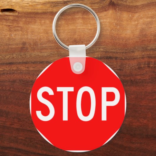 Stopteken - Highway Hexagon Sleutelhanger (Voorkant)