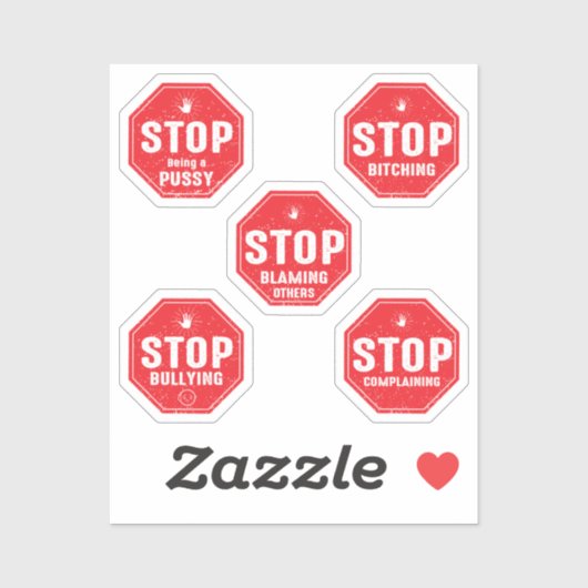 Stopteken II-Sticker Sticker (Vel)