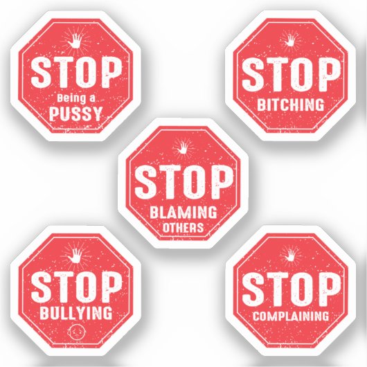 Stopteken II-Sticker Sticker (Voorkant)