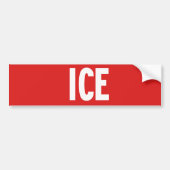 stopteken ijs bumpersticker (Voorkant)