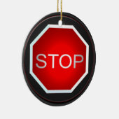 stopteken-Ornament Keramisch Ornament (Rechts)