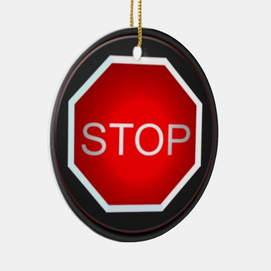 stopteken-Ornament Keramisch Ornament (Rechts)