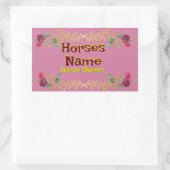 stopteken rechthoekige sticker (Tas)