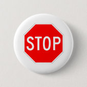 stopteken ronde button 5,7 cm (Voorkant)