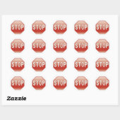 Stopteken Ronde Sticker (Vel)