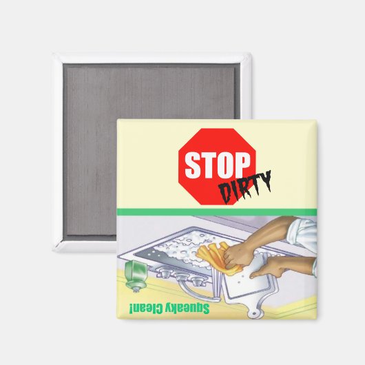 Stopteken Schoon Vuil Indicator Vaatwasser Magneet (Voorkant / Achterkant)