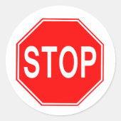 Stopteken - sticker (Voorkant)