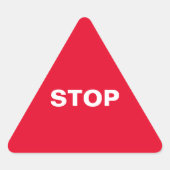 stopteken sticker (Voorkant)