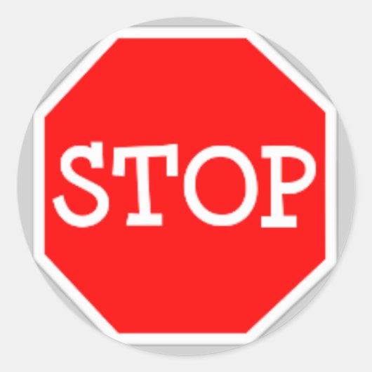 Stopteken Stickers (Voorkant)