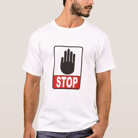 stopteken t-shirt (Voorkant)