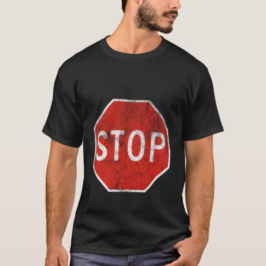 stopteken verkeerswegen verkeerslicht regels t-shirt (Voorkant)