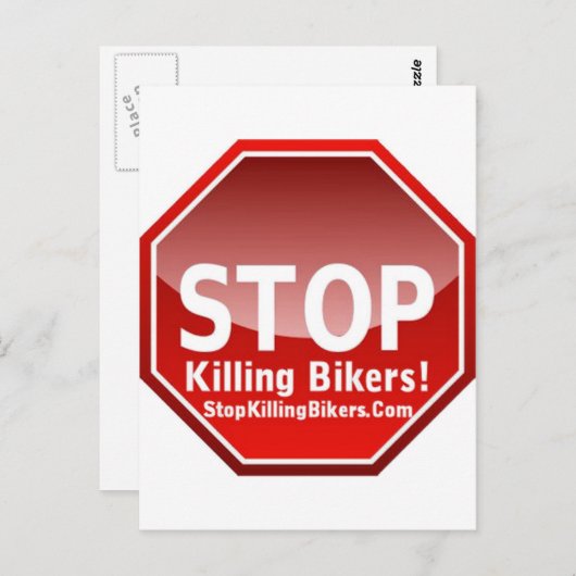 stoptekengroot briefkaart (Voorkant / Achterkant)