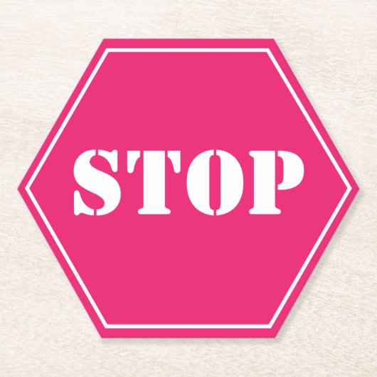 Stoptekens vervoer kartonnen onderzetters (Voorkant)